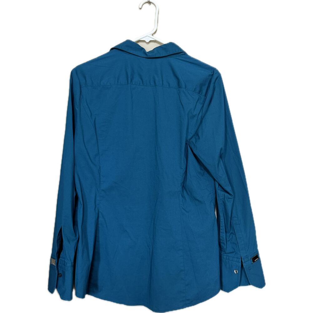 Women's Express dress shirt - teal - Size XL - Picture 2 of 5